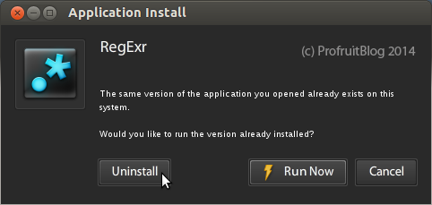 Деинсталация на RegExr в Ubuntu 12.04