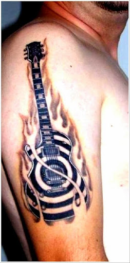 25 Creative Guitar Tattoo Designs