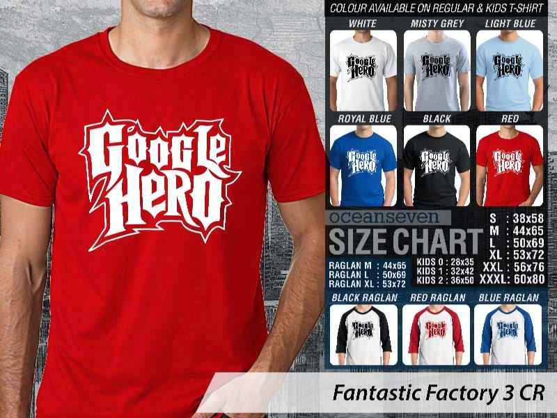 Kaos plesetan Fantastic Factory 3 CR Google Hero