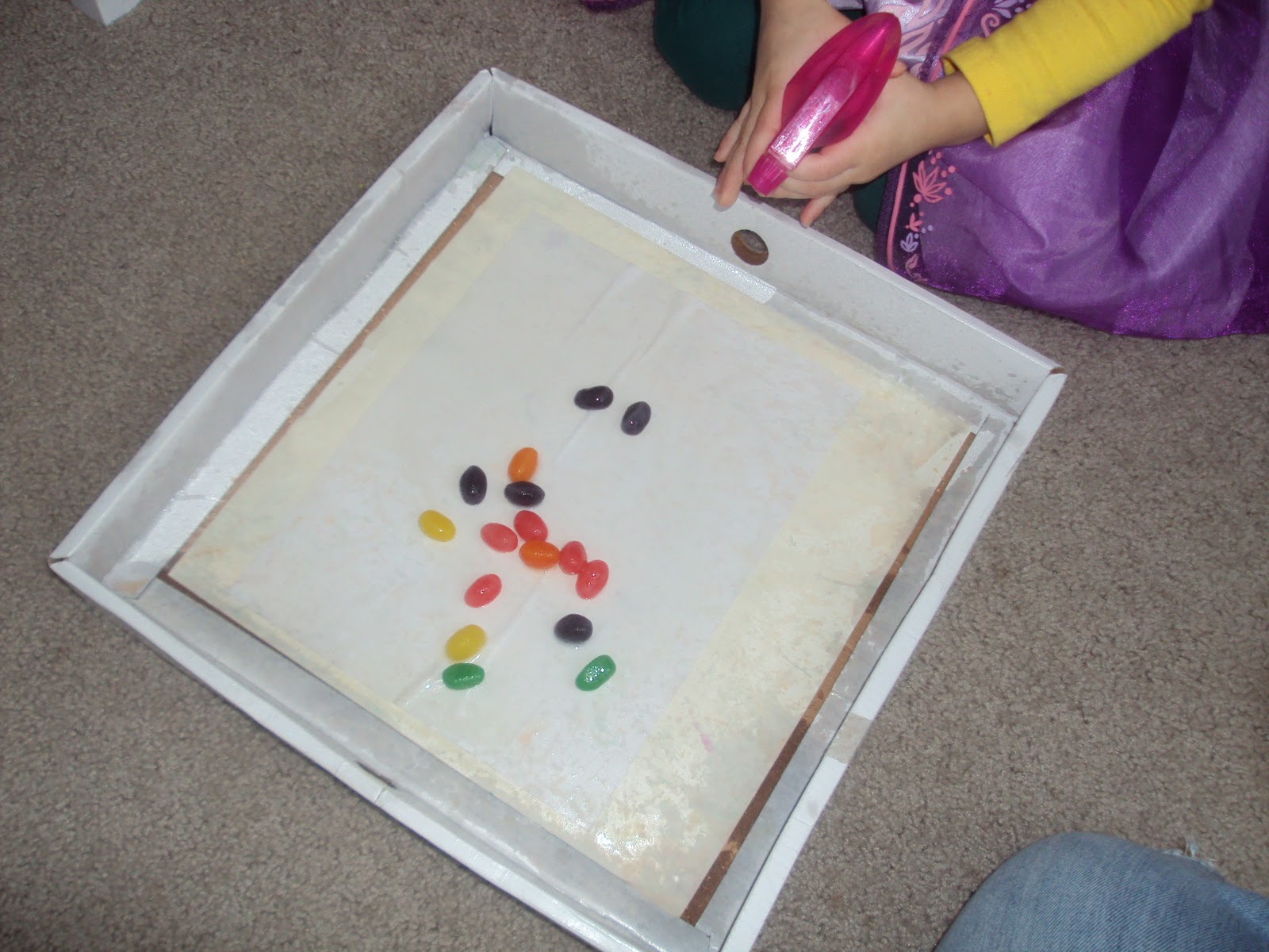 Time for Play Painting with Jelly Beans