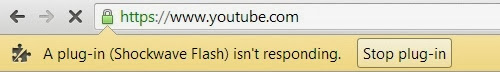 A Plugin Shockwave Flash Isn'T Responding