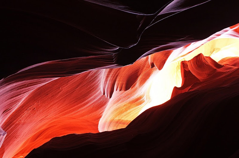 A view in Antelope Canyon. Photographer Hillary Fox
