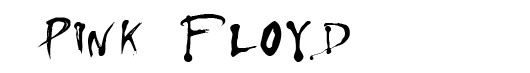 Floydian font logo Pink Floyd