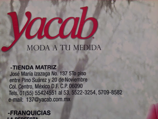 YACAB Toluca Galeana, H. Galeana 104-B, Centro, 50000 Toluca de Lerdo, Méx., México, Tienda de ropa para mujeres | EDOMEX