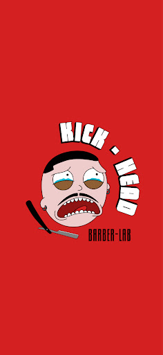 KICK-HEAD BarberLab logo