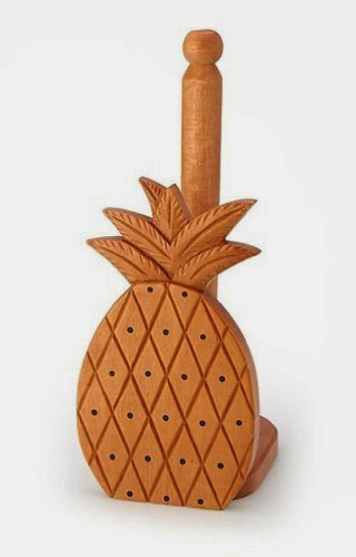  Hawaii Wood Paper Towel Holder Pineapple