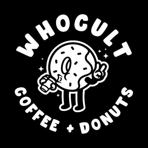 WHO CULT Coffee + Donuts logo