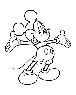 Image Sketch: Mickey Mouse Cartoon Sketch
