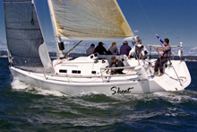 J/109 Skoot sailing in AYC Fall Series