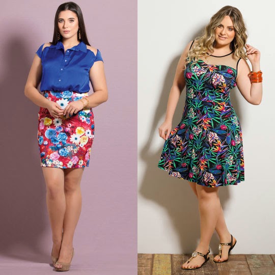 moda plus size como usar estampas