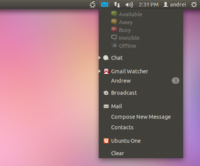 Ubuntu 11.10 oneiric ocelot screenshot messaging menu