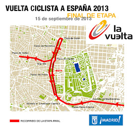 Cortes de tráfico por la etapa final de la Vuelta Ciclista a España