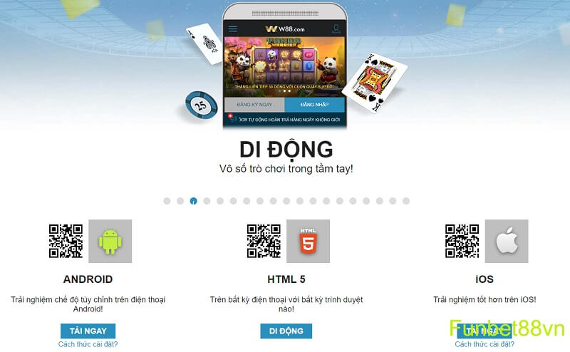 W88club mobile - Download W88yes trên điện thoại - Funbet88vn | Hong