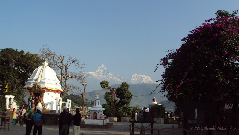 Bindabasini temple and Fishtail as seen from there