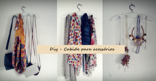 DIY cabide para acessórios