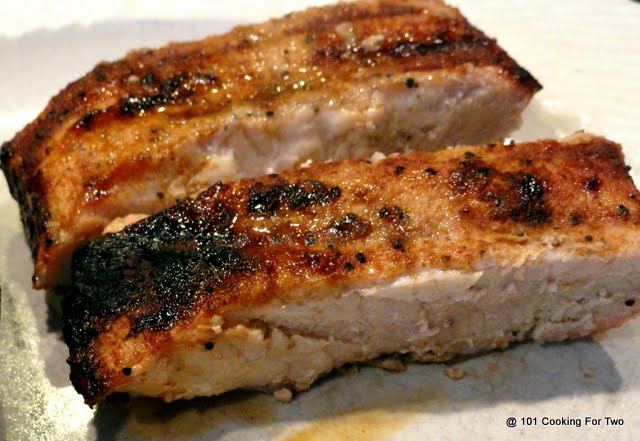 Grilled Cajun Country Style Boneless Pork Ribs from 101 Cooking For Two