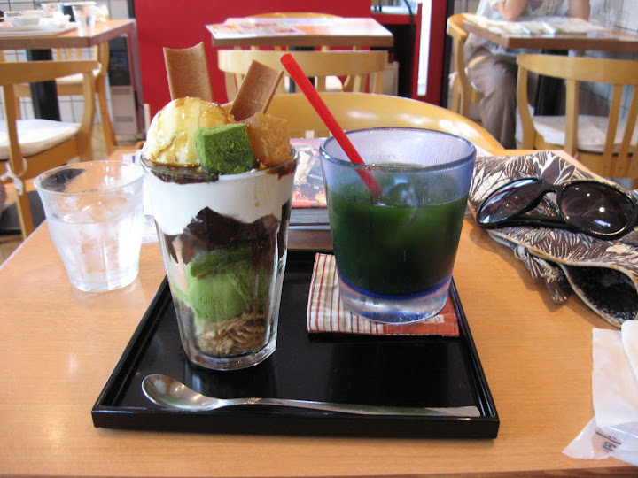 Parfait at Tofu Cafe Fujino in Kyoto.