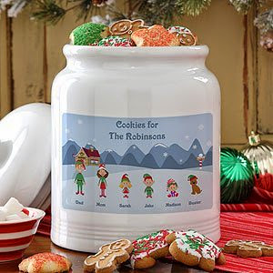  Personalized Christmas Character Holiday Cookie Jar