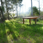 Timber table on the Galgabba Point walk (387128)