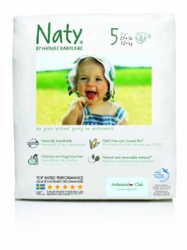  Nature Babycare Chlorine-Free Diapers (Pack of 4) [Amazon Frustration-Free Packaging]