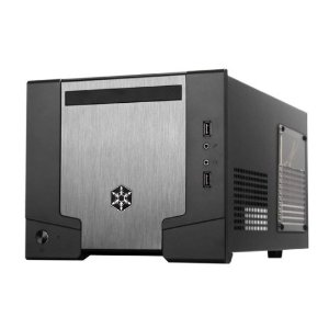  SilverStone Mini-ITX/Mini-DTX Case with 600W 80+ Bronze Certified Power Supply with Window SG07B-W (Black)