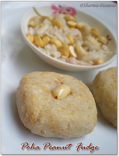 Poha Peanut fudge Poha Peanut fudge