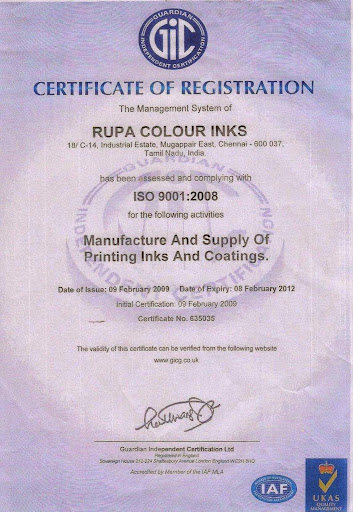 Rupa Colour Inks, K13, Sipcot Industrial Park, phase2,, Mambakkam Post,, Sriperumbudur, kanchipuram District, Tamil Nadu 602105, India, Screen_Printer, state TN