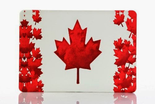  Female Male Maple Leaf Red Case Shell Carrying Pouch for Macbook Pro 15