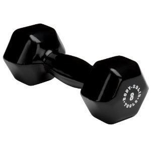  Body Solid Tools BSTVD8 8-Pound Vinyl Dumbbell (Black)