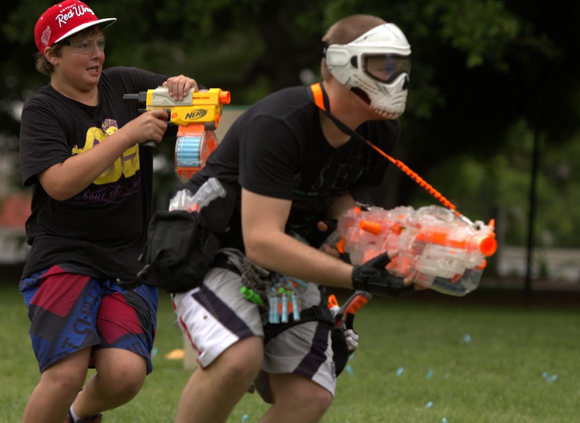 (CENTRAL BRISBANE QUEENSLAND) Kelvin Grove, McCaskie Park, Speed Foam Warfare, 22nd of January, 2012 - (SUNDAY) Nerf%2Bwar%2B101