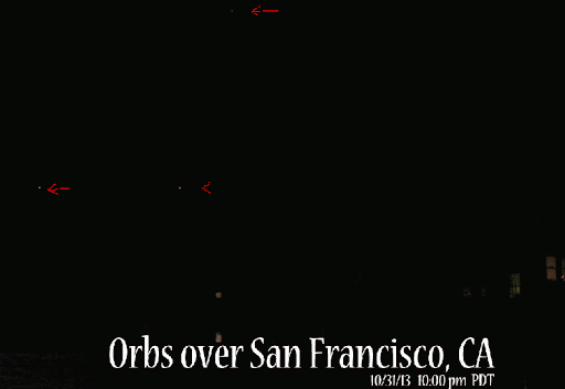 Ufo Sightings Ufo Lights Appear In Triangular Pattern Over San Francisco October 31 2013