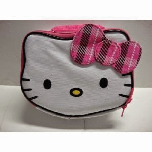  Hello Kitty Lunch Box/ Bag+ free 3.5 mm anti dust for mp3/ipad and cellphone- iviva random pick