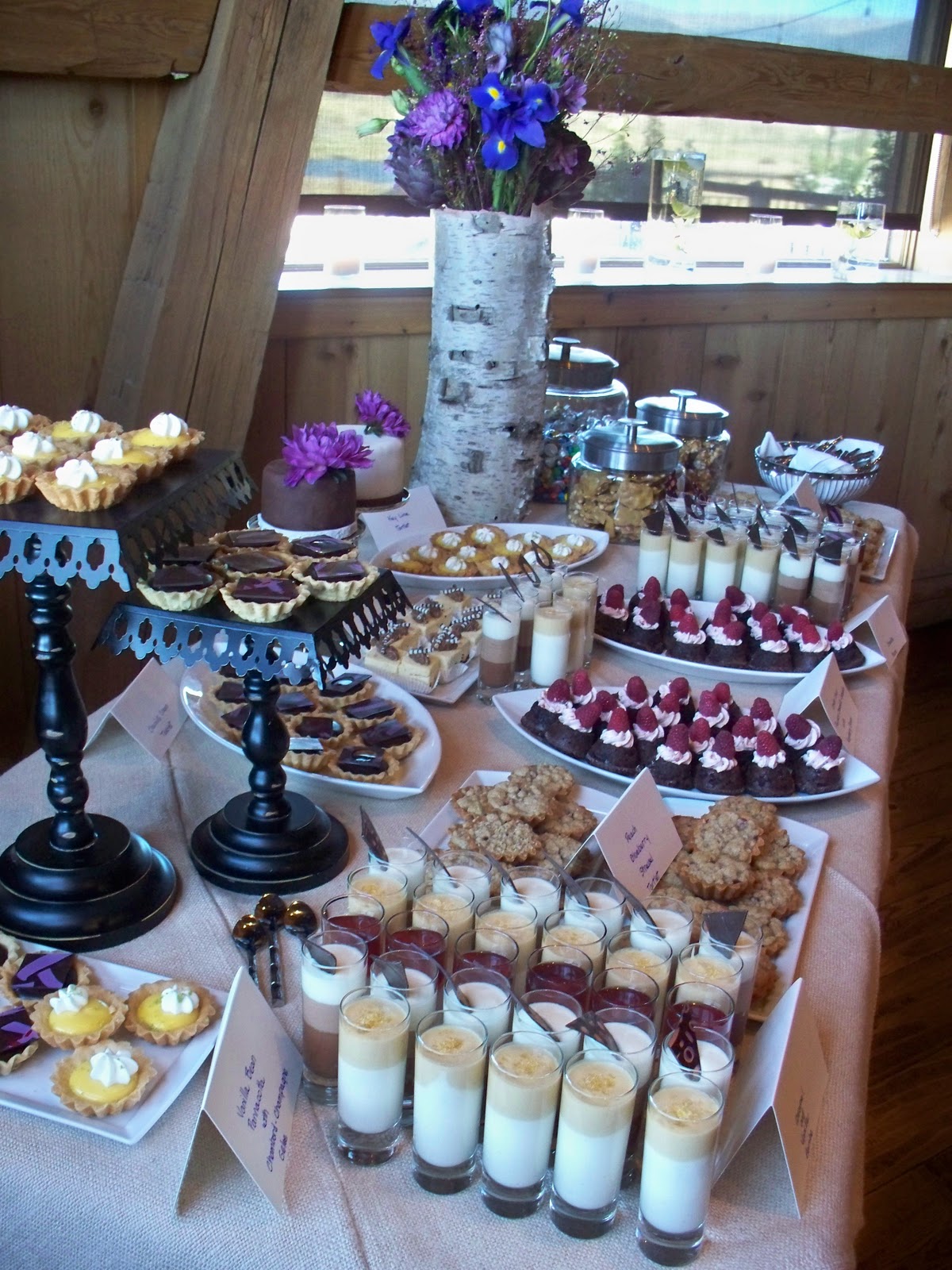 Teacup, Fine baked goods and confections: Dessert table ...