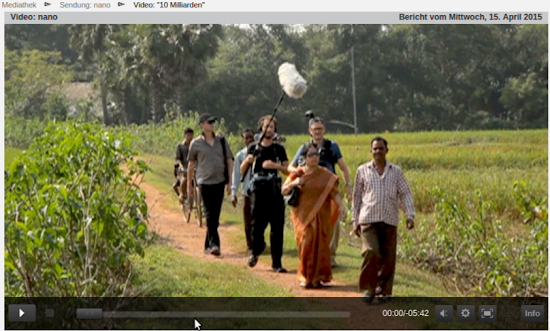 Kamerateam bei der Arbeit in Indien.