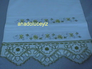  SİMLİ GÜL HAVLU DANTELİ