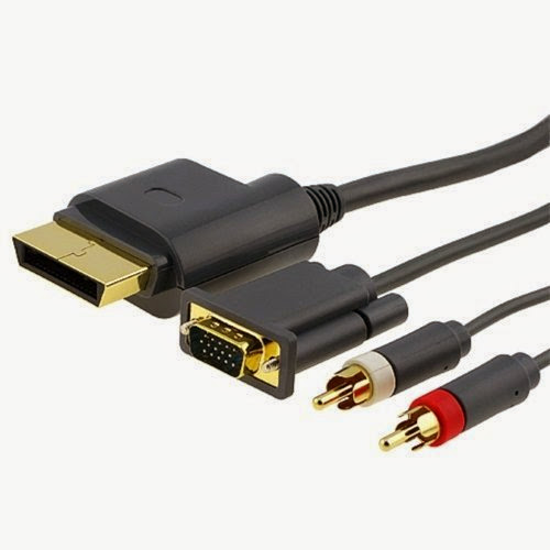  6ft Premium VGA Cable w/ Digital Optical Audio Port for Microsoft Xbox 360 / Xbox 360 Slim to TV equipment