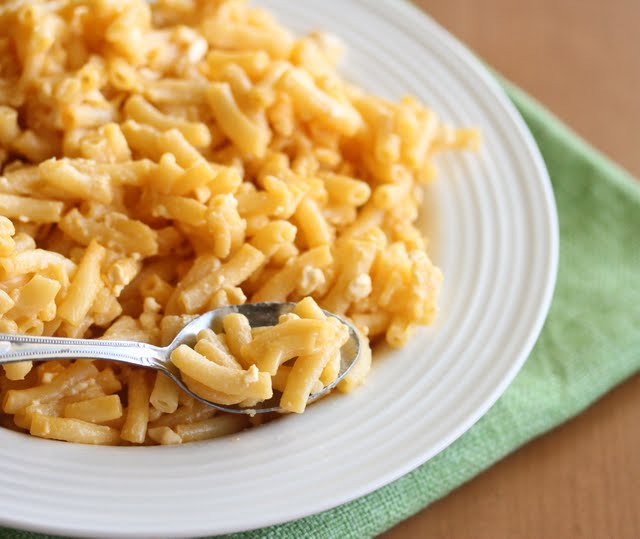 close-up photo of a bowl of Macaroni and Cheese