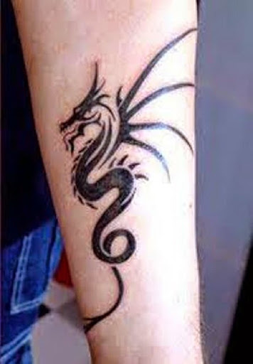 tribal dragon tattoo Ideas for men