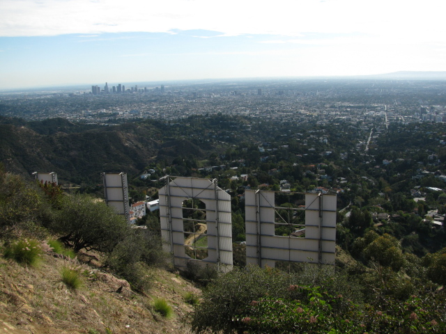 looking out over the HOL and Hollywood