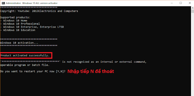 Hướng dẫn Actve WINDOWS 10 APRIL 2018 UPDATE 1803 100% thành công mà không dùng phần mềm