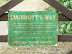 The Marriotts Way official sign - not the best of signs!