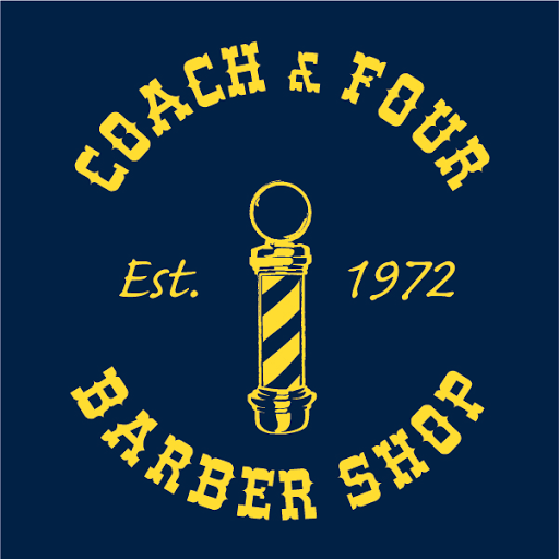 Coach & Four Barber Shop logo