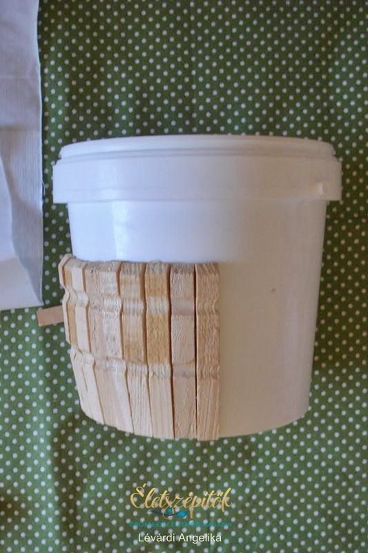 Kreatív újrahasznosítás: tejfölös vödörből tároló doboz | Szépítők Magazin