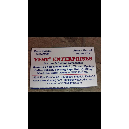 Shweta Trading Co., 315/5, Near Inderlok Metro Station, Shahzada Bagh, Phase 1, Shivaji Nagar, Daya Basti, New Delhi, Delhi 110035, India, Threads_and_Yarns_Wholesaler, state DL