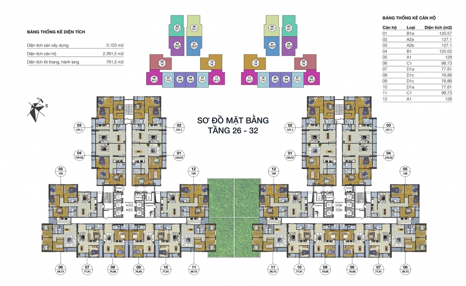 Mặt bằng tầng 26-32 dự án Goldsilk Complex Mặt bằng tầng 26-32 dự án Goldsilk Complex