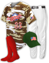 Camouflage Youth Baseball Uniforms