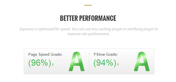 Better performance