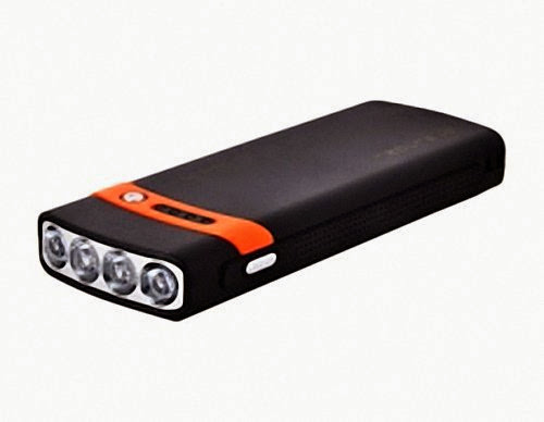  USB Solar Panel Battery Pack (Orange) by PSK