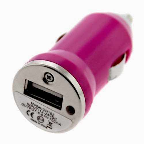  Zeimax® iPhone 5 USB Car Charger (Hot Pink)