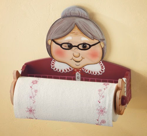  Granny Novelty Kitchen Paper Towel Holder
